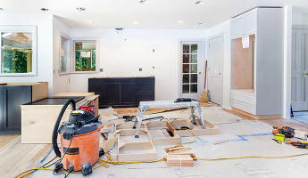 An Inferno Construction remodel in progress, framing and rough-in underway.
